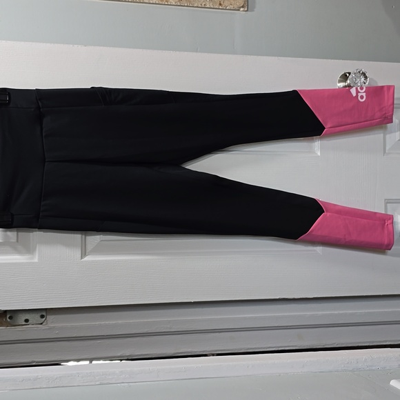 adidas Pants - Black & Pink Adidas Leggings